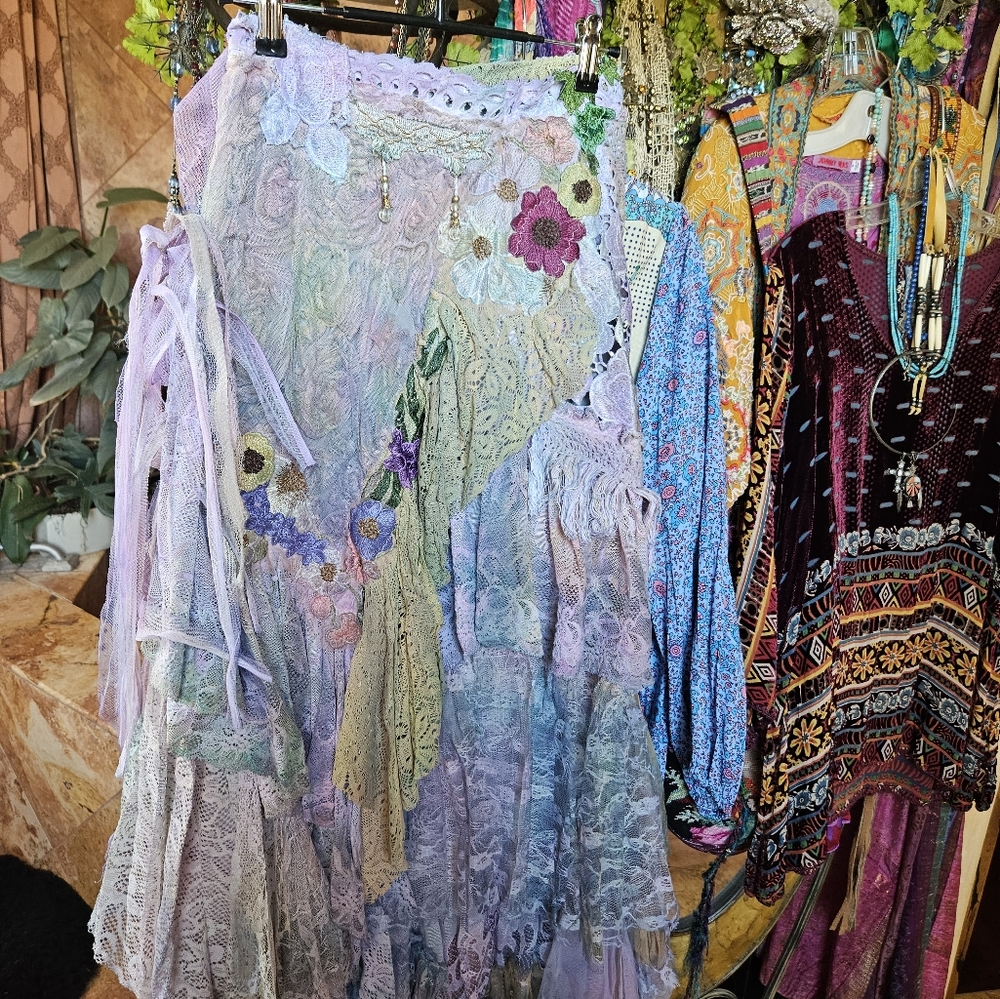 NWOT LACE WRAP SKIRT/DRESS - Picture 3 of 6
